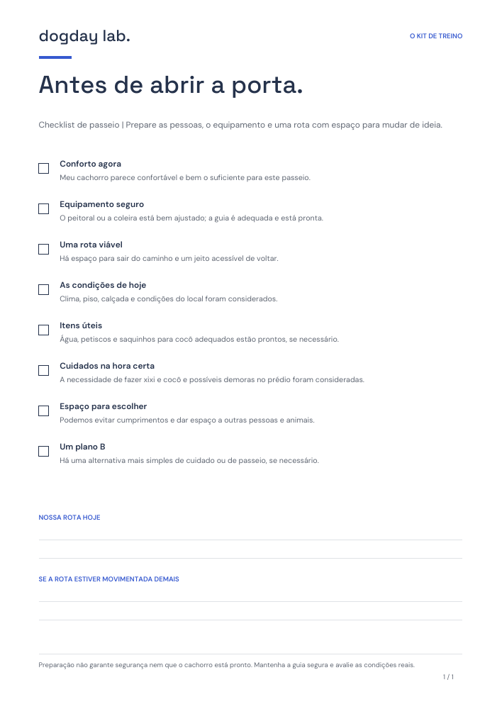 Prévia da checklist de passeio para imprimir