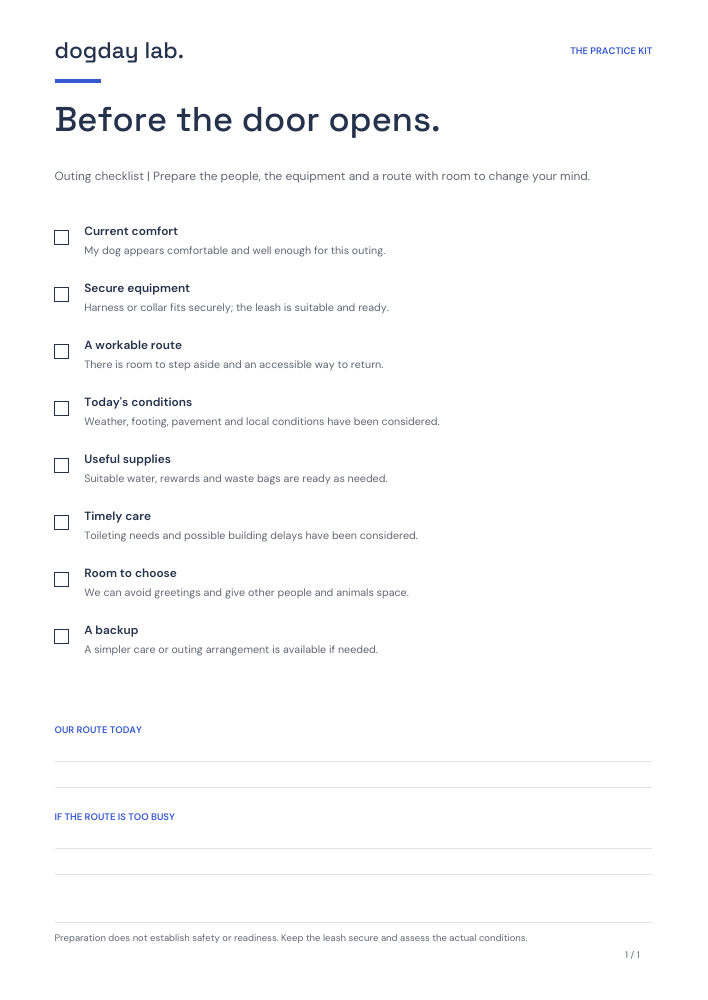 Preview of the outing checklist printable